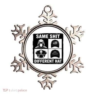 Same ShJt Different Hat Funny Ornament