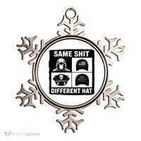 Same ShJt Different Hat Funny Ornament thumb 0