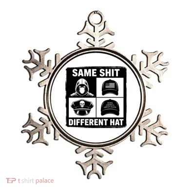 Same ShJt Different Hat Funny Ornament