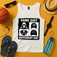 Same ShJt Different Hat Funny Tank Top thumb 4