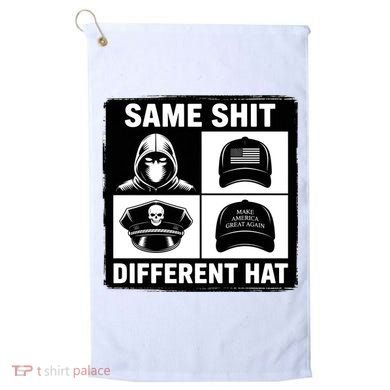 Same ShJt Different Hat Funny Golf Towel