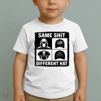 Same ShJt Different Hat Funny Toddler T-Shirt thumb 2