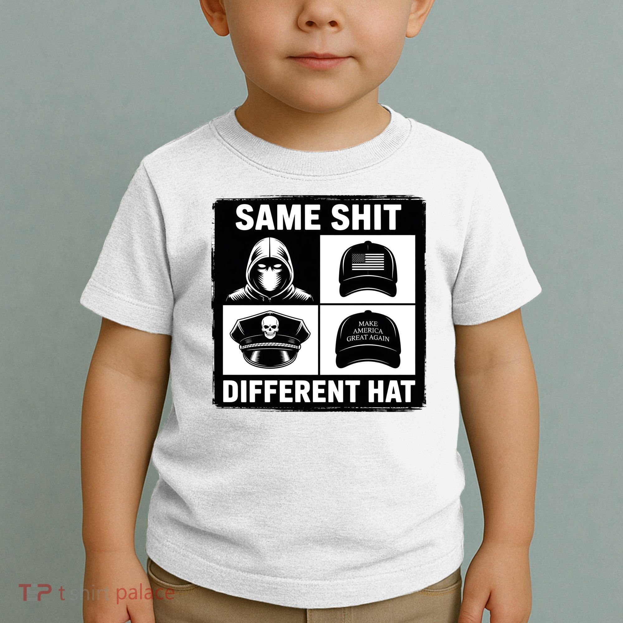 Same ShJt Different Hat Funny Toddler T-Shirt