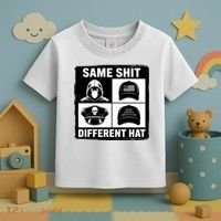 Same ShJt Different Hat Funny Toddler T-Shirt thumb 3