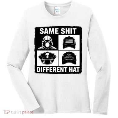 Same ShJt Different Hat Funny Women's Long Sleeve Shirt