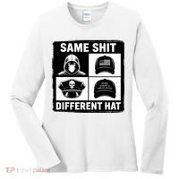 Same ShJt Different Hat Funny Women's Long Sleeve Shirt thumb 0
