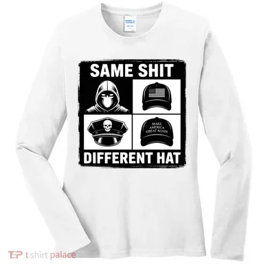 Same ShJt Different Hat Funny Women's Long Sleeve Shirt