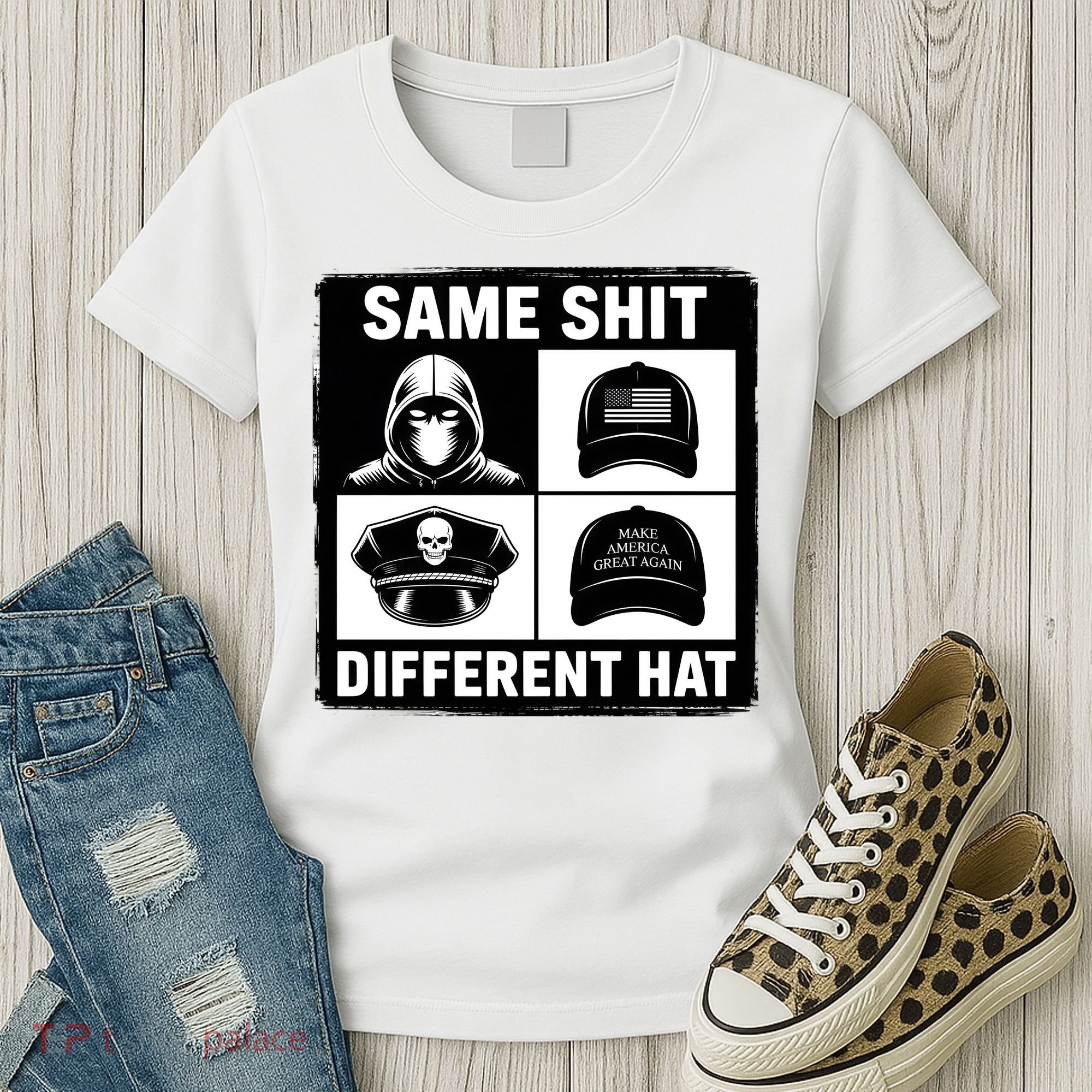 Same ShJt Different Hat Funny Women's T-Shirt