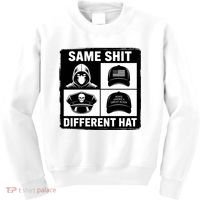 Same ShJt Different Hat Funny Kids Sweatshirt thumb 0