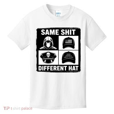Same ShJt Different Hat Funny Kids T-Shirt