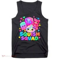 Squid Squad Dumpling Kawaii Pastel Anime Birthday Tank Top thumb 0