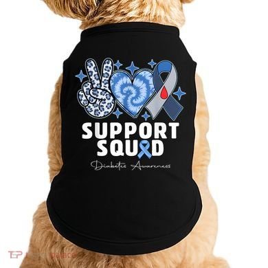 Support Squad Diabetes Awareness T1d Type 1 Doggie Tank