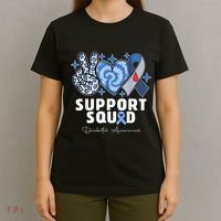 Support Squad Diabetes Awareness T1d Type 1 T-Shirt thumb 4