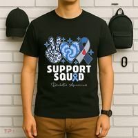 Support Squad Diabetes Awareness T1d Type 1 T-Shirt thumb 6