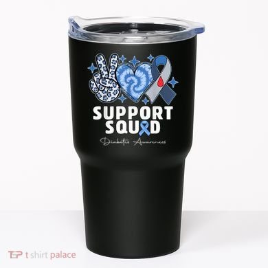 Support Squad Diabetes Awareness T1d Type 1 Tumbler