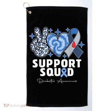 Support Squad Diabetes Awareness T1d Type 1 Golf Towel