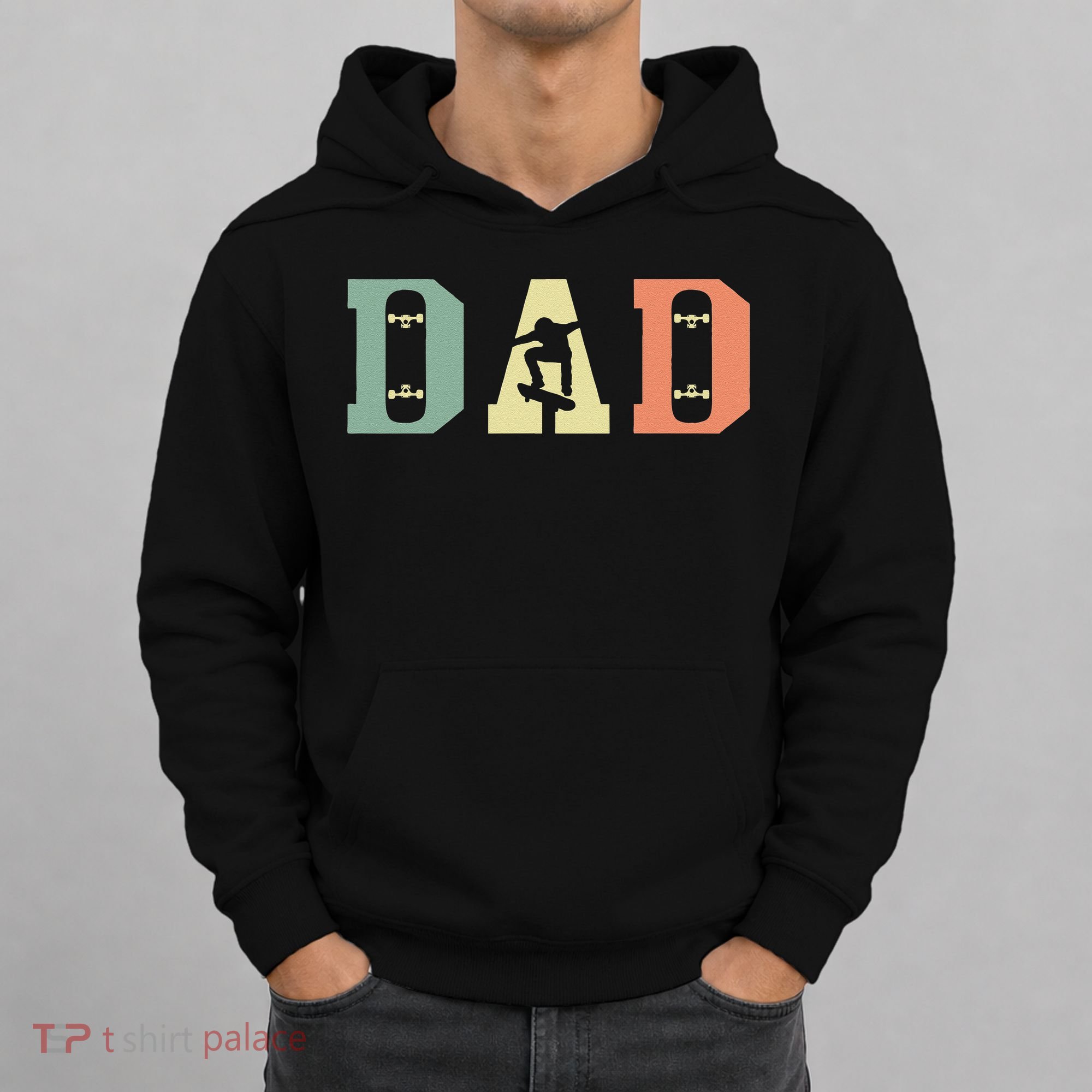  Skateboard Skater Dad Skating Skateboarding Fathers Day Hoodie