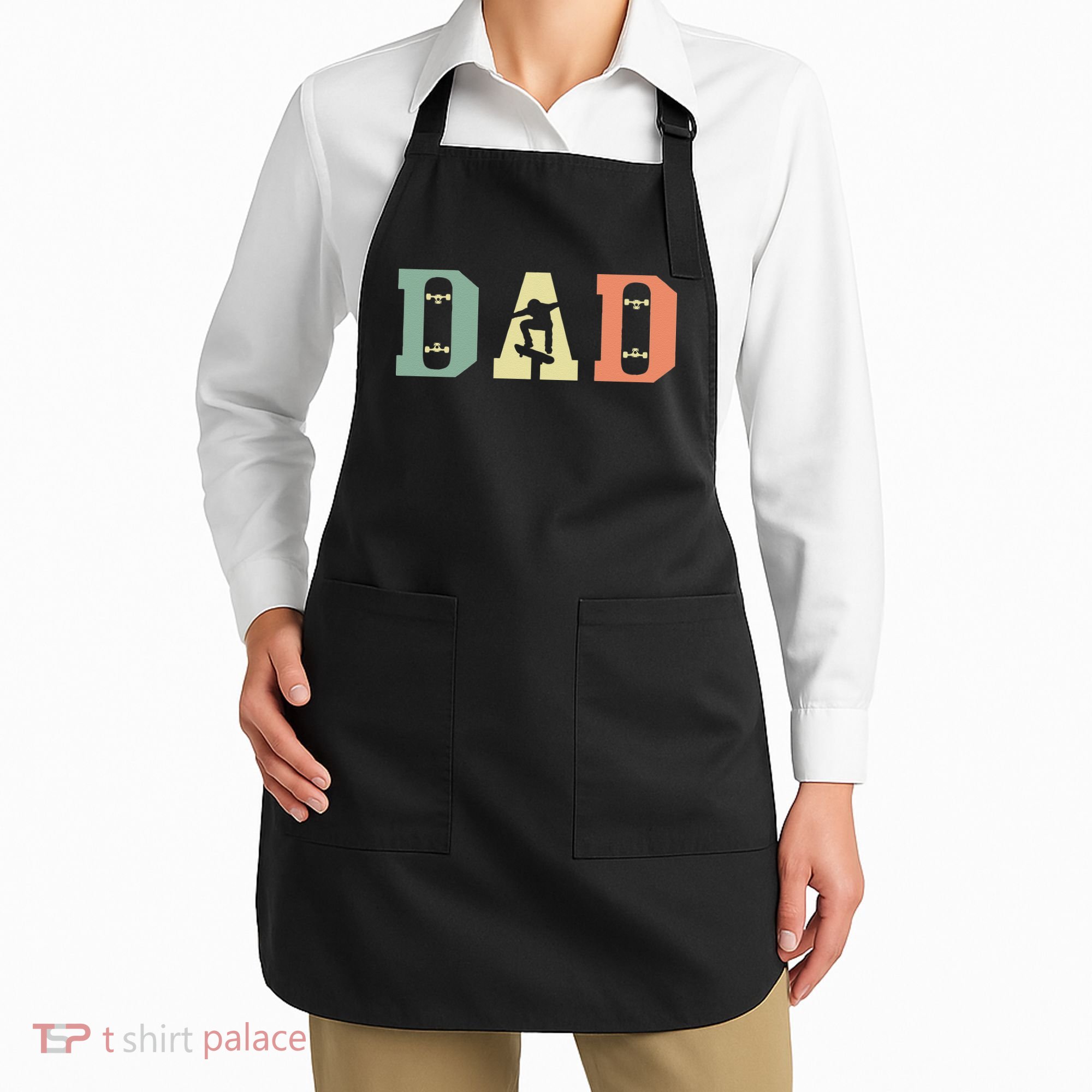  Skateboard Skater Dad Skating Skateboarding Fathers Day Apron