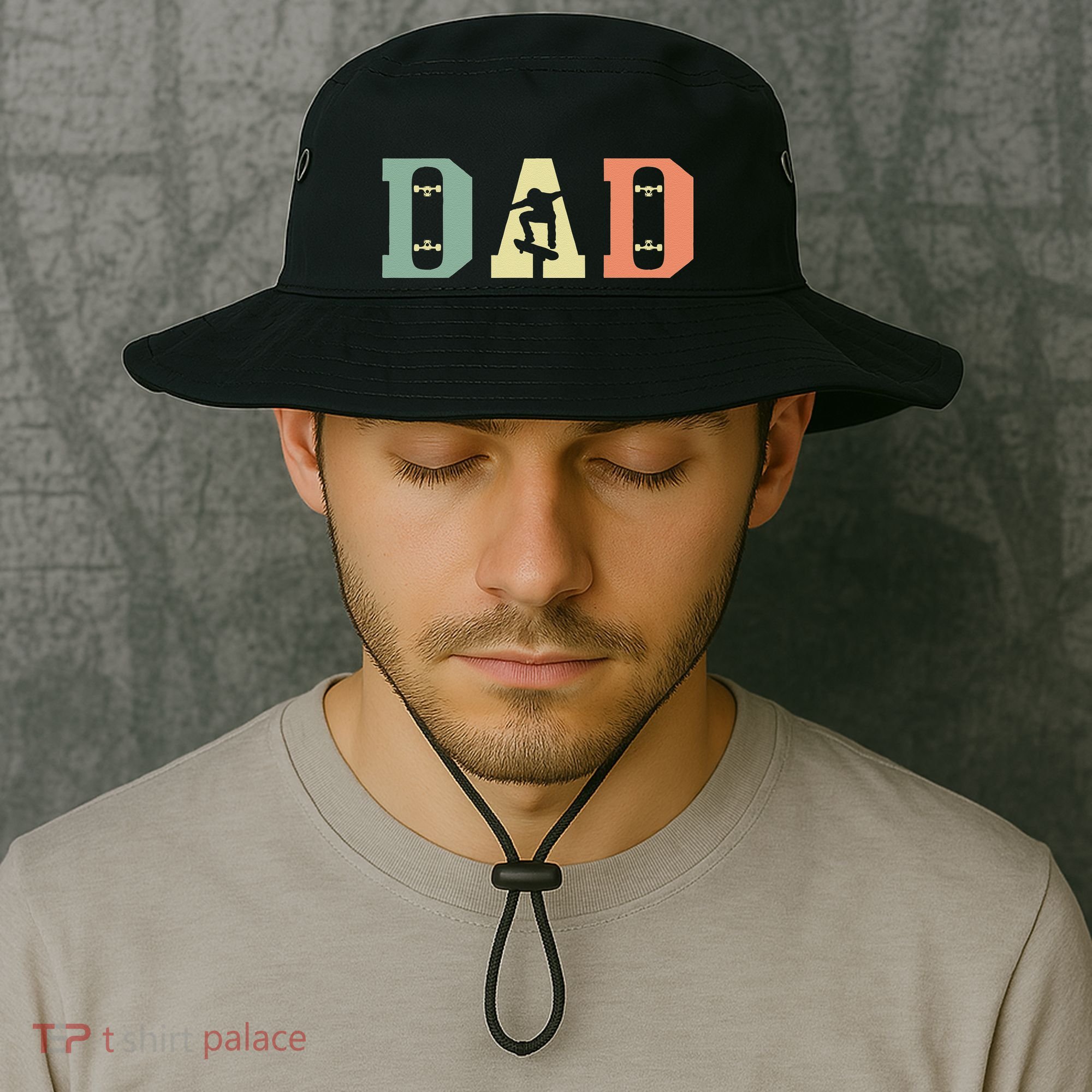  Skateboard Skater Dad Skating Skateboarding Fathers Day Bucket Hat