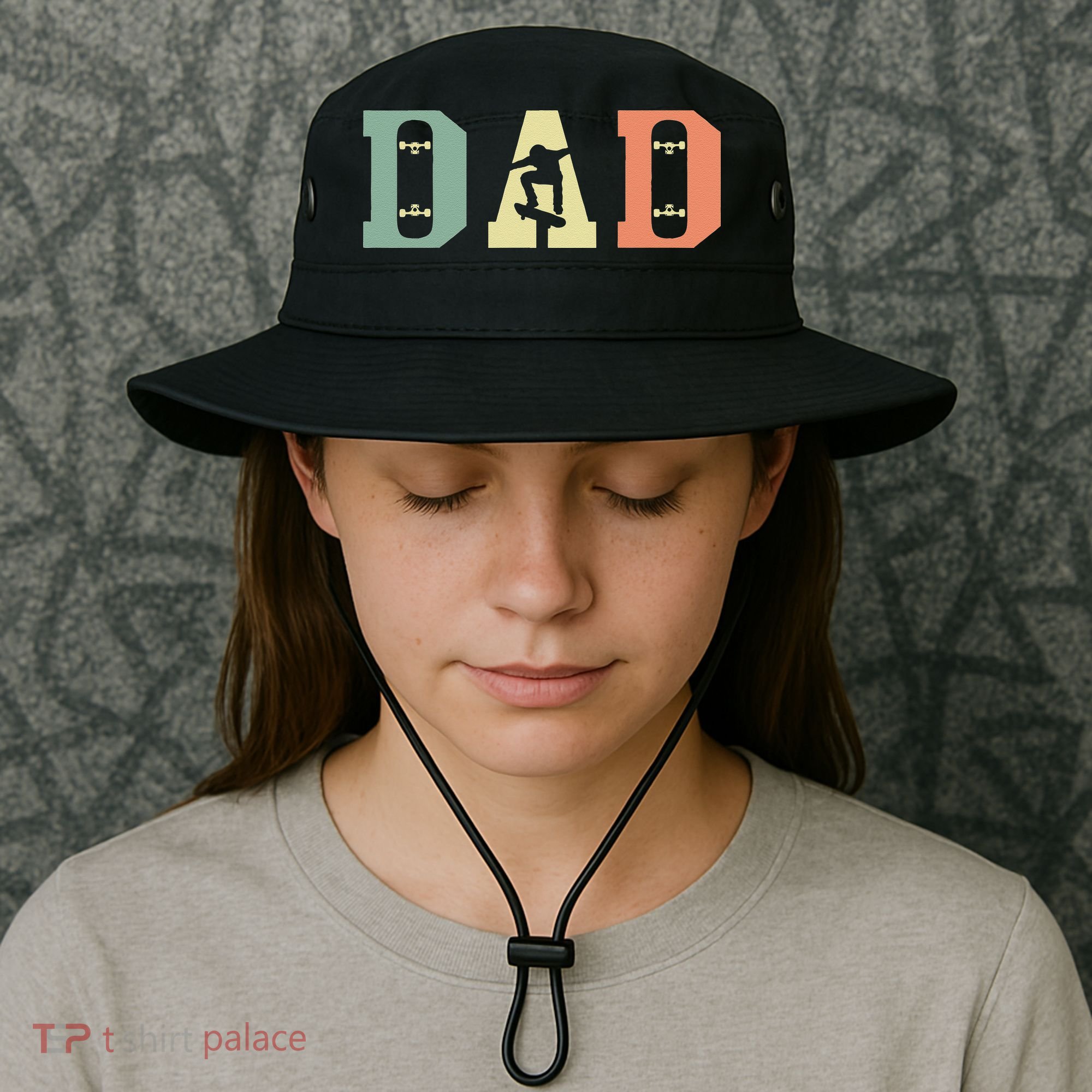  Skateboard Skater Dad Skating Skateboarding Fathers Day Bucket Hat