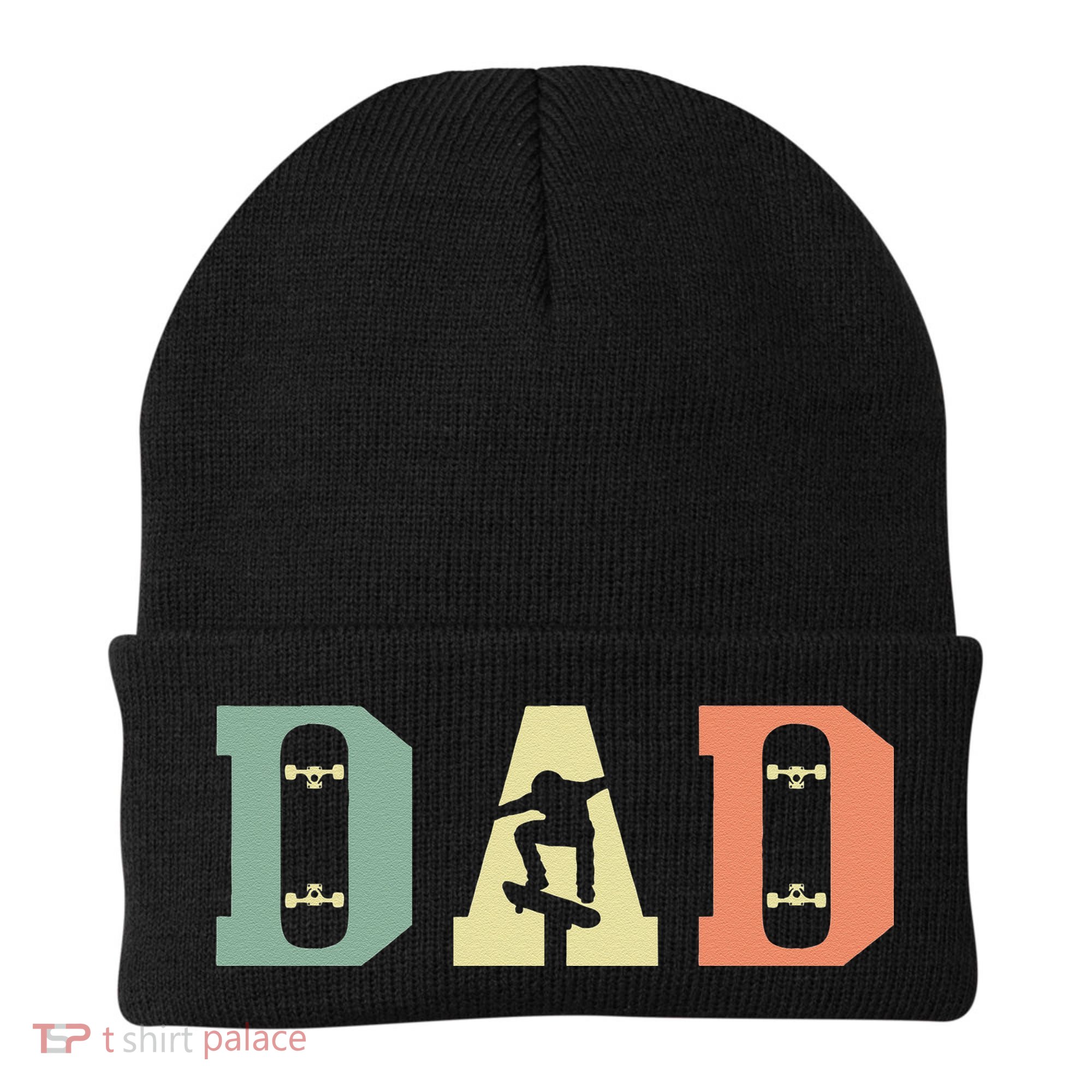  Skateboard Skater Dad Skating Skateboarding Fathers Day Beanie