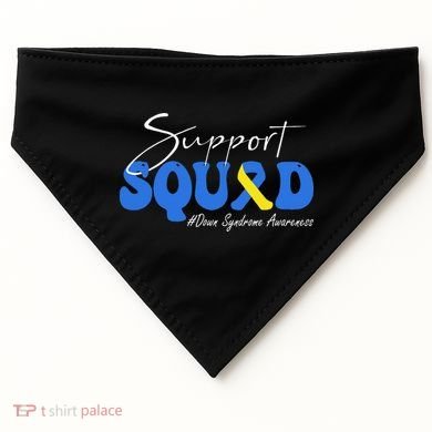 Support Squad Down Syndrome Awareness USA-Made Doggie Bandana