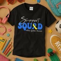 Support Squad Down Syndrome Awareness Kids T-Shirt thumb 3