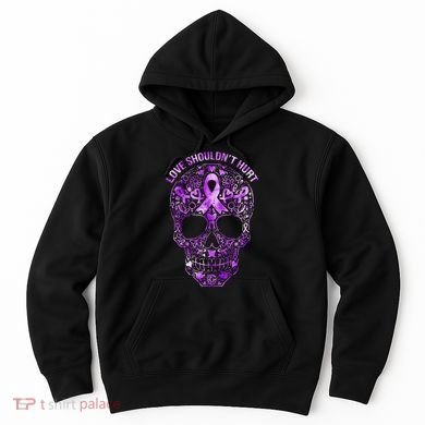 Sugar Skull Domestic Violence Awareness Hoodie