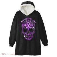 Sugar Skull Domestic Violence Awareness Hooded Wearable Blanket thumb 0