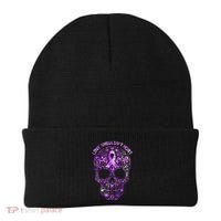 Sugar Skull Domestic Violence Awareness Beanie thumb 0