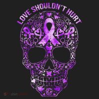 Sugar Skull Domestic Violence Awareness Tumbler thumb 3