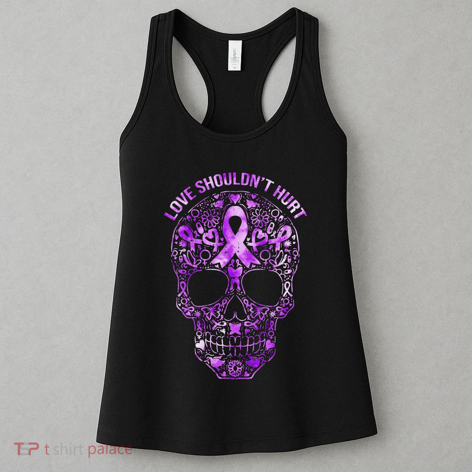 Sugar Skull Domestic Violence Awareness Women's Tank Top