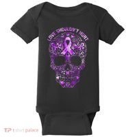 Sugar Skull Domestic Violence Awareness Baby Bodysuit thumb 0