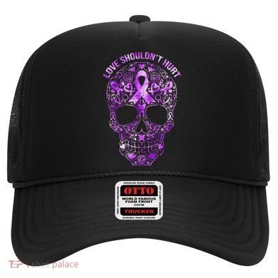 Sugar Skull Domestic Violence Awareness Hat
