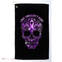 Sugar Skull Domestic Violence Awareness Golf Towel thumb 0
