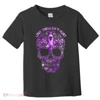 Sugar Skull Domestic Violence Awareness Toddler T-Shirt thumb 0