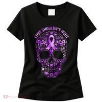 Sugar Skull Domestic Violence Awareness Women's T-Shirt thumb 0