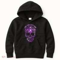 Sugar Skull Domestic Violence Awareness Kids Hoodie thumb 0