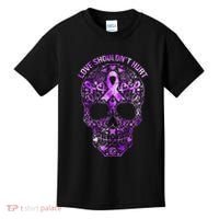 Sugar Skull Domestic Violence Awareness Kids T-Shirt thumb 0