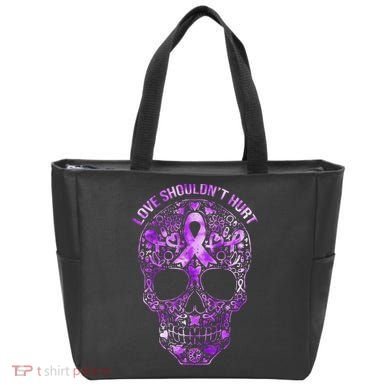 Sugar Skull Domestic Violence Awareness Bag