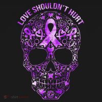 Sugar Skull Domestic Violence Awareness Tote Bag thumb 4