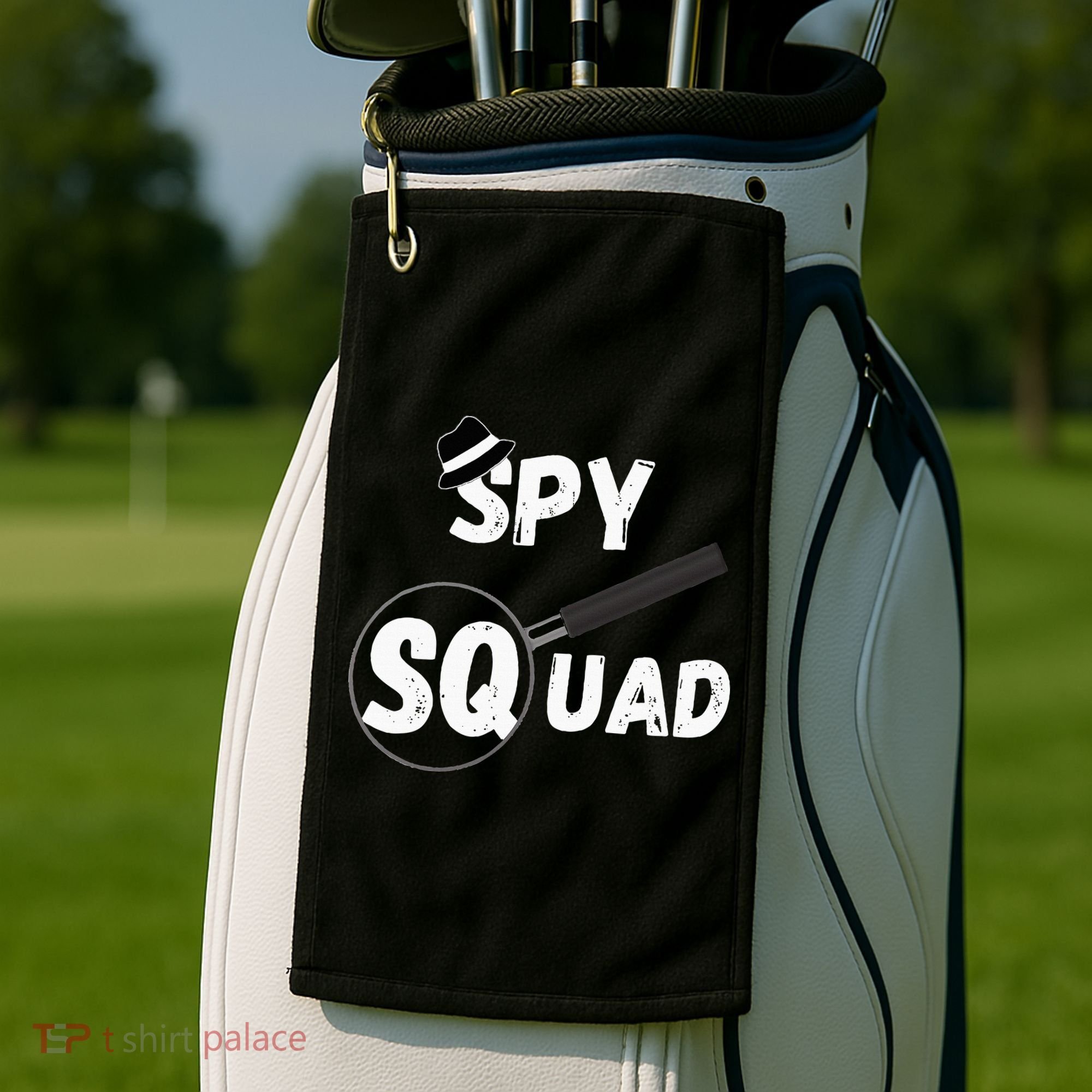 Spy Squad Detective Team Spying Crew Investigate Espionage Golf Towel
