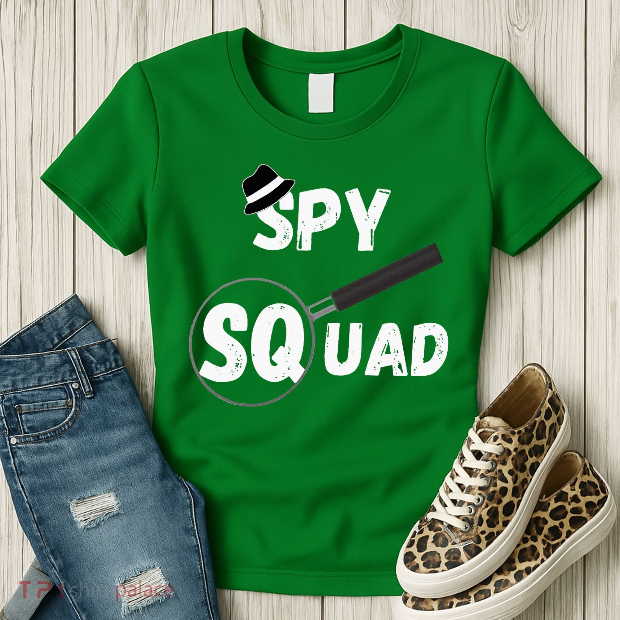 Spy Squad Detective Team Spying Crew Investigate Espionage Women's T-Shirt