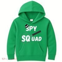 Spy Squad Detective Team Spying Crew Investigate Espionage Kids Hoodie thumb 0