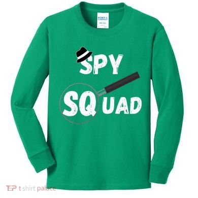Spy Squad Detective Team Spying Crew Investigate Espionage Kids Long Sleeve Shirt