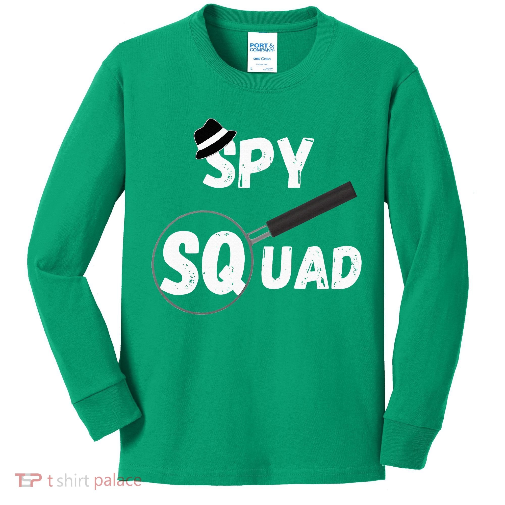 Spy Squad Detective Team Spying Crew Investigate Espionage Kids Long Sleeve Shirt