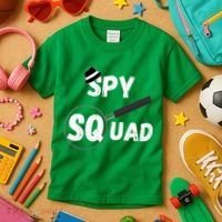 Spy Squad Detective Team Spying Crew Investigate Espionage Kids T-Shirt thumb 3