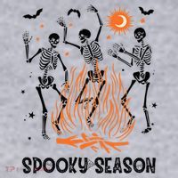 Spooky Season Dancing Skeleton Halloween Costume Funny Cute Women's Sweatshirt thumb 2