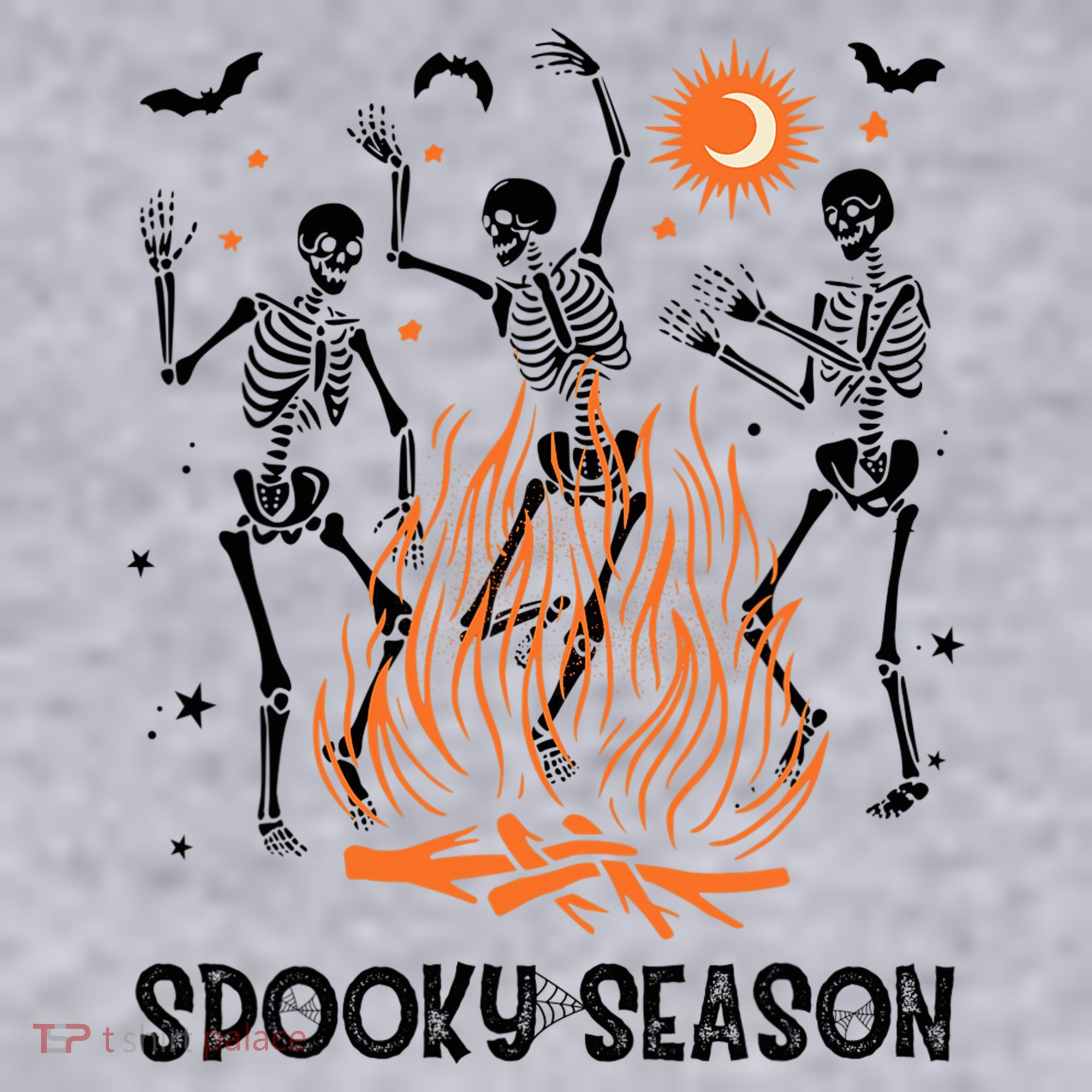 Spooky Season Dancing Skeleton Halloween Costume Funny Cute Women's Sweatshirt
