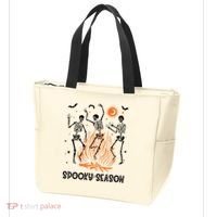 Spooky Season Dancing Skeleton Halloween Costume Funny Cute Tote Bag thumb 3